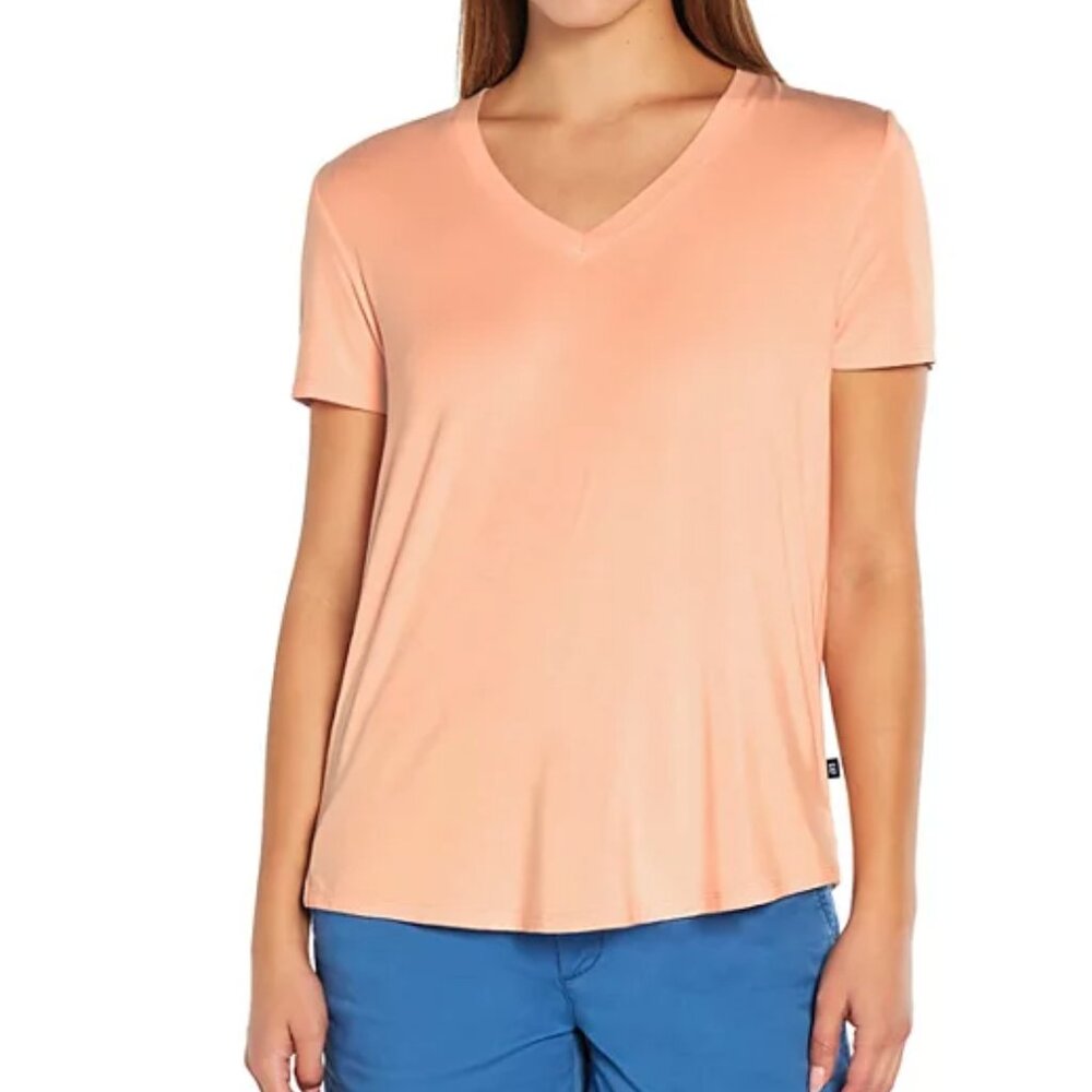Gap Ladies Short Sleeve Tee Peach Parfait Medium